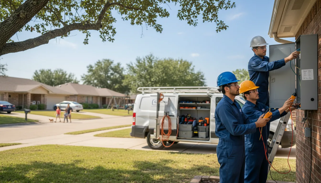 Certified electrician providing emergency electrical services in Pease, MN